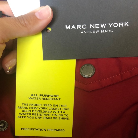 Marc NY Andrew Marc waterproof jacket sz S - Picture 9 of 9